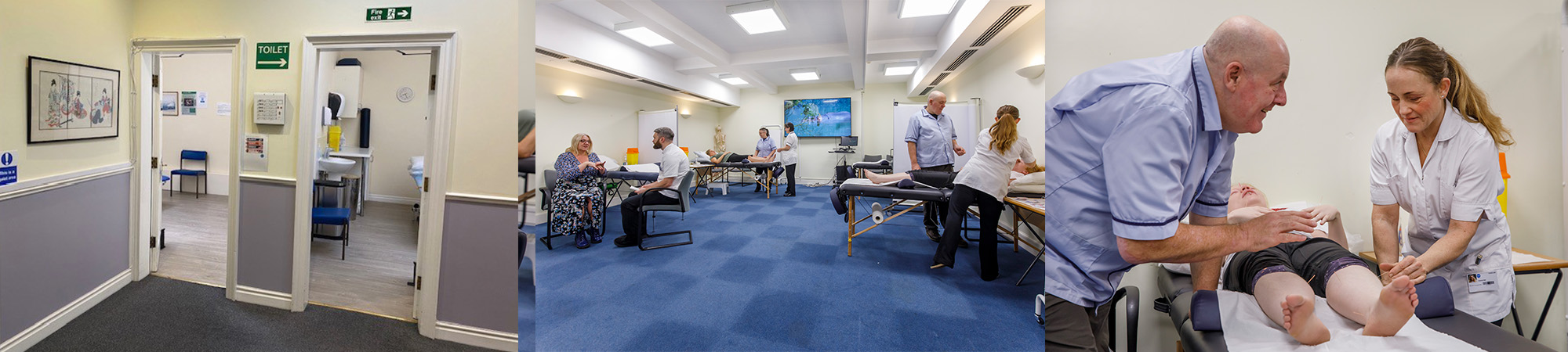 Montage photo from the Northern College of Acupuncture's teaching clinics